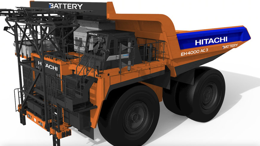 Hitachi Construction Machinery stellt Prototyp eines vollelektrischen Muldenkippers mit innovativer Batterietechnologie von ABB fertig